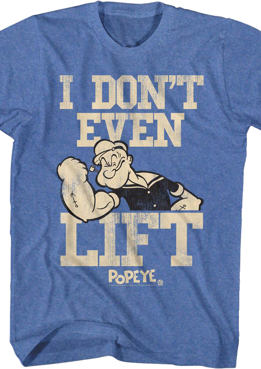 Don't Even Lift Popeye T-Shirt - main product image
