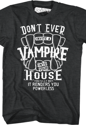 Don't Ever Invite A Vampire Into Your House Lost Boys T-Shirt
