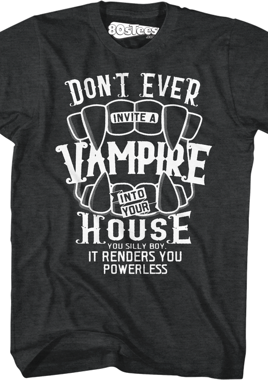 Don't Ever Invite A Vampire Into Your House Lost Boys T-Shirt - main product image