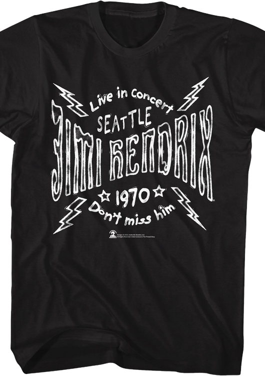 Don't Miss Him Jimi Hendrix T-Shirt - main product image