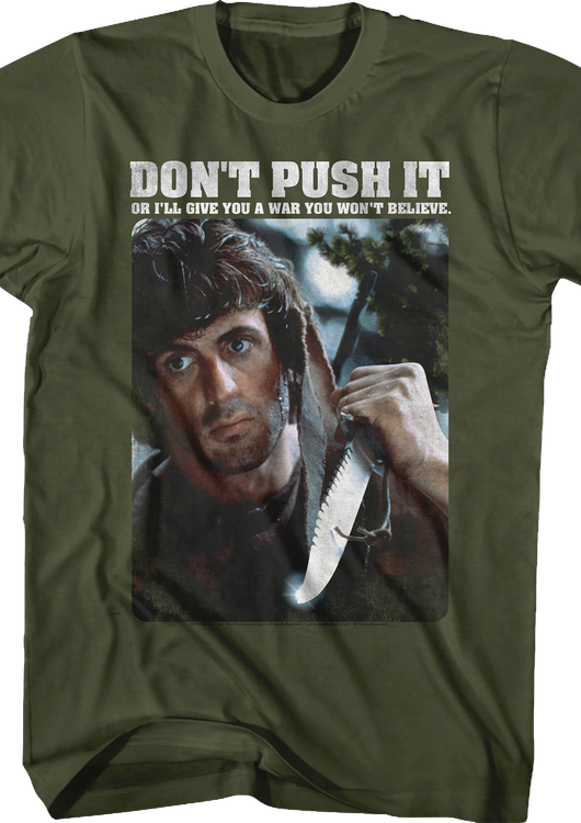 Don't Push It Rambo T-Shirt - main product image