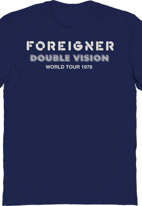Double Vision World Tour 1978 Foreigner T-Shirt