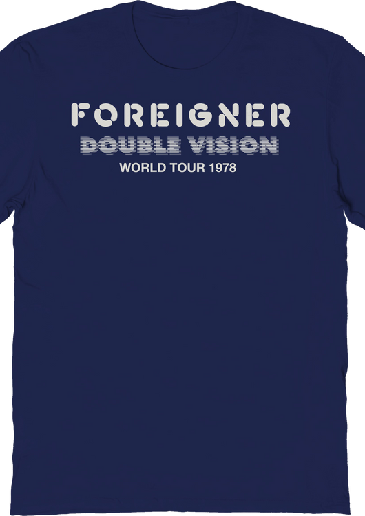 Double Vision World Tour 1978 Foreigner T-Shirt - main product image