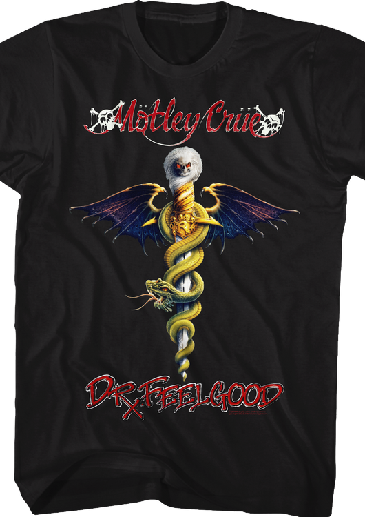 Dr. Feelgood Album Cover Motley Crue T-Shirt - main product image