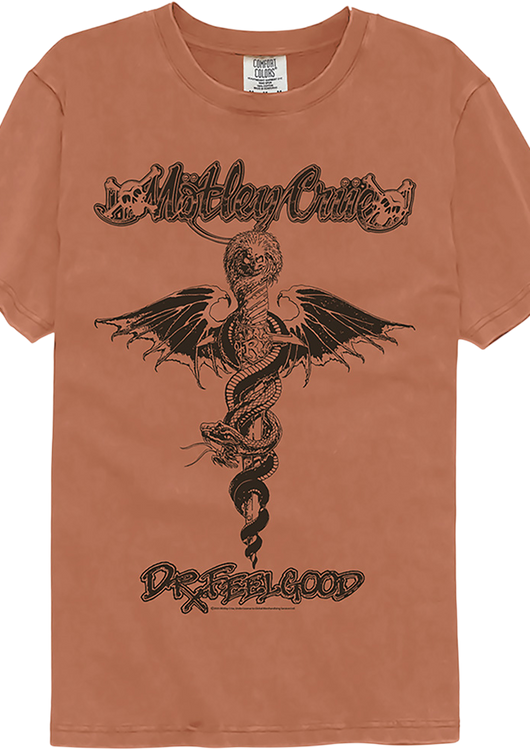 Dr. Feelgood Motley Crue Comfort Colors Brand T-Shirt - main product image