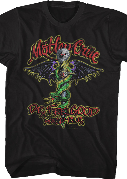 Dr. Feelgood World Tour Motley Crue T-Shirt - main product image