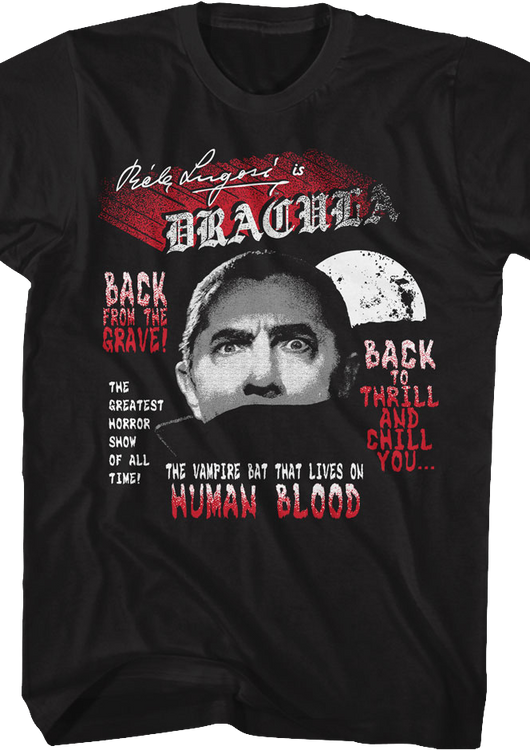Dracula Back From The Grave Bela Lugosi T-Shirt - main product image