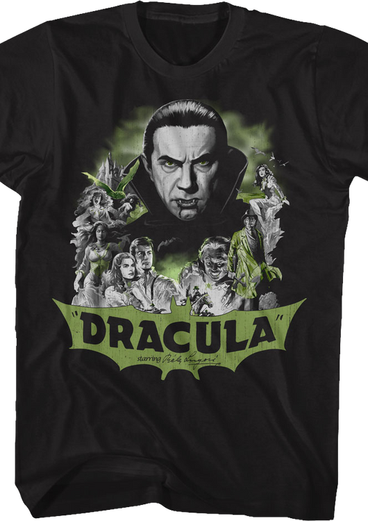Dracula Collage Bela Lugosi T-Shirt - main product image