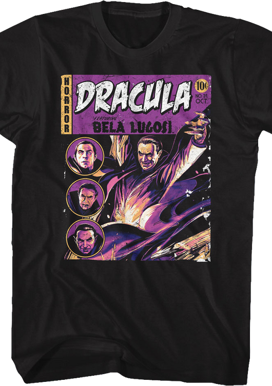 Dracula Comic Book Cover Bela Lugosi T-Shirt - main product image