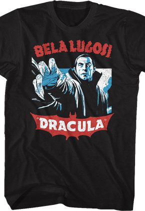 Dracula Illustration Bela Lugosi T-Shirt