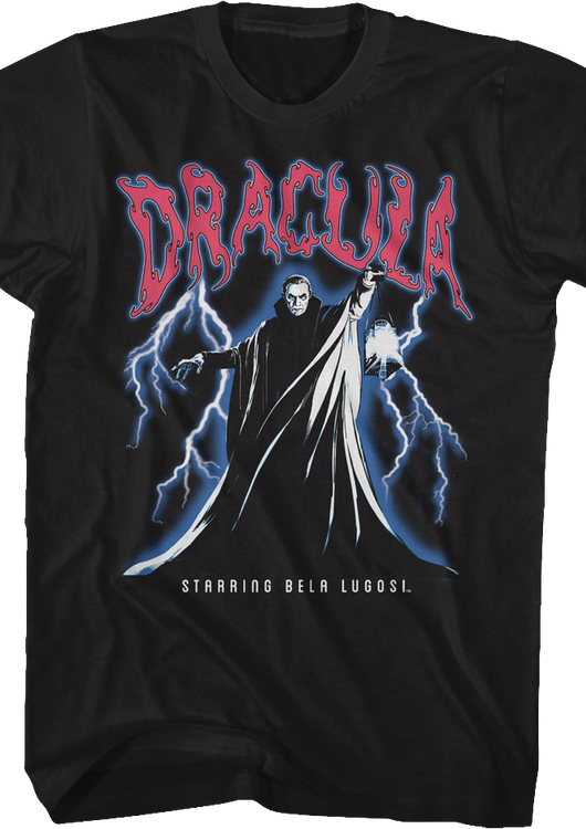 Dracula Lightning Storm Bela Lugosi T-Shirt - main product image