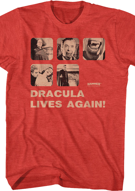 Dracula Lives Again Hammer Films T-Shirt - main product image