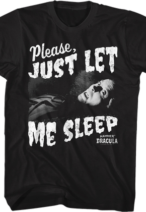 Dracula Please Just Let Me Sleep Hammer Films T-Shirt