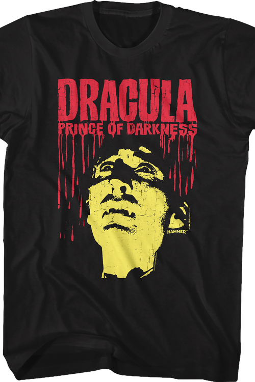 Dracula Prince Of Darkness Bloody Logo Hammer Films T-Shirt - main product image