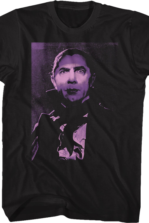Dracula Purple Photo Bela Lugosi T-Shirtmain product image