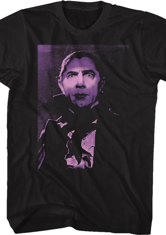 Dracula Purple Photo Bela Lugosi T-Shirt - main product image