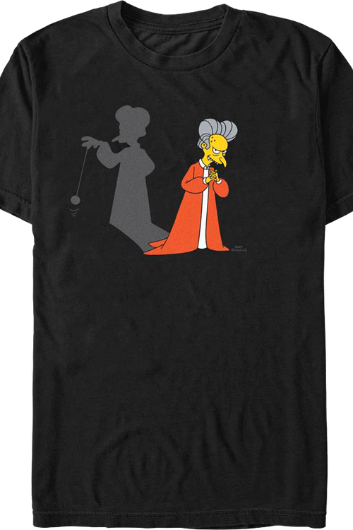 Count Burns Shadow The Simpsons T-Shirtmain product image