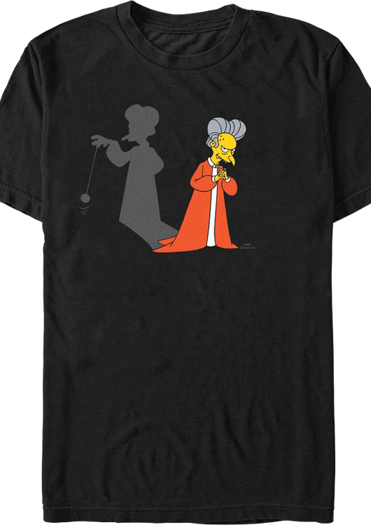 Count Burns Shadow The Simpsons T-Shirt - main product image