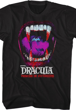 Dracula Vampire Teeth Hammer Films T-Shirt