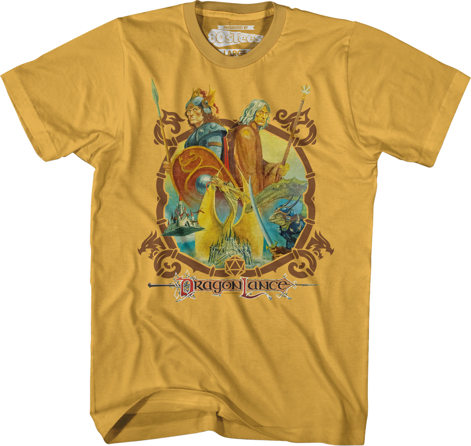 QDJT Men's Dungeons & Dragons T-Shirt - 100% Cotton Soft Graphic Tee For D&D Fans