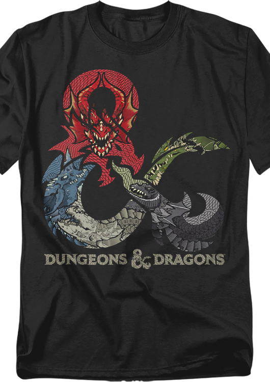 Dragons In Logo Dungeons & Dragons T-Shirt - main product image