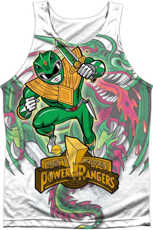Dragonzord Mighty Morphin Power Rangers Tank Top - main product image
