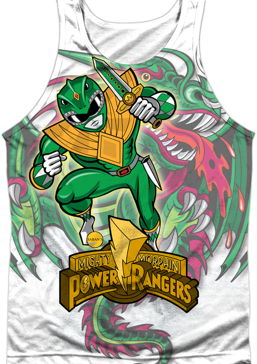 Dragonzord Mighty Morphin Power Rangers Tank Top - main product image