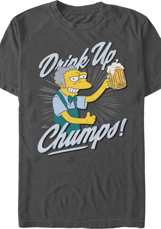 Drink Up Chumps Simpsons T-Shirt - main product image