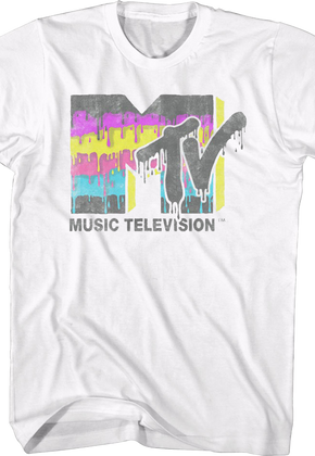 Dripping Paint Logo MTV Shirt