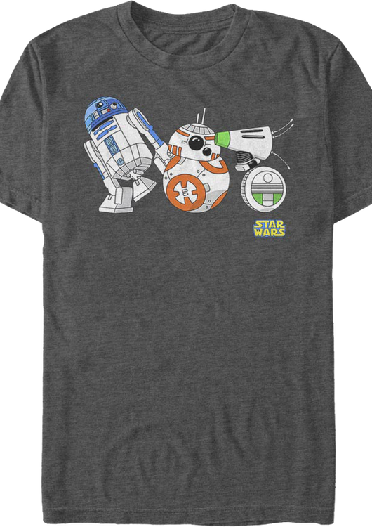 Droids R2-D2 BB-8 D-O Star Wars T-Shirt - main product image