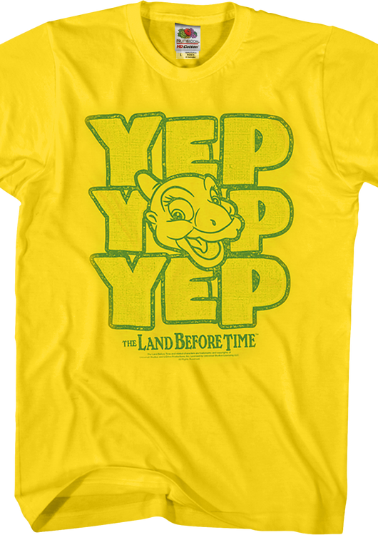 Yellow Ducky Yep Yep Yep Land Before Time T-Shirt - main product image