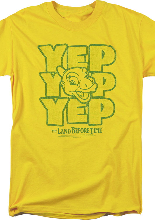 Ducky Yep Yep Yep Land Before Time T-Shirt - main product image