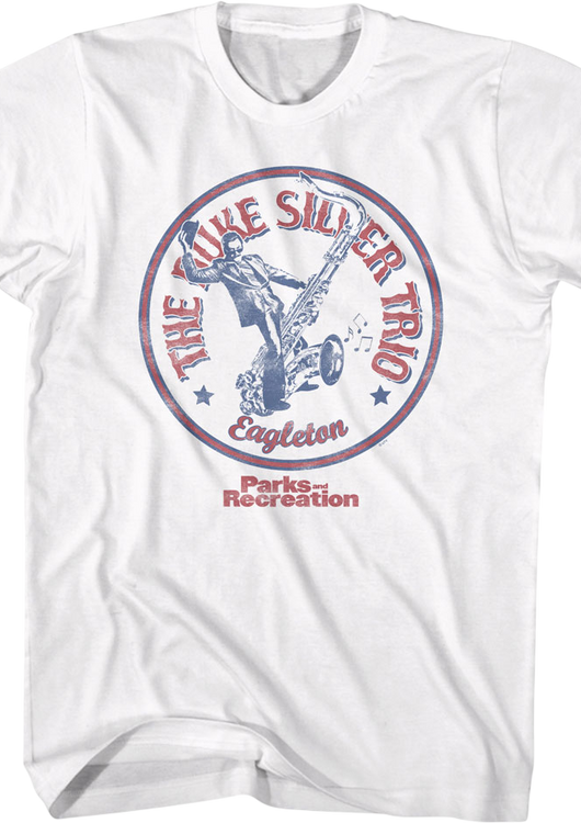 The Duke Silver Trio Logo Parks and Recreation T-Shirt - main product image