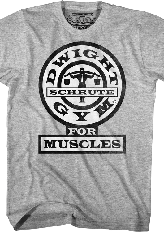 Dwight Schrute Gym For Muscles The Office T-Shirt - main product image