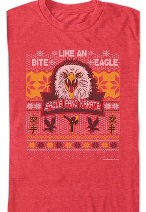 Eagle Fang Karate Faux Ugly Christmas Sweater Cobra Kai T-Shirt