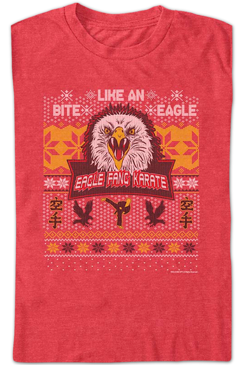 Eagle Fang Karate Faux Ugly Christmas Sweater Cobra Kai T-Shirtmain product image