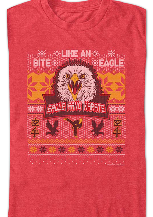Eagle Fang Karate Faux Ugly Christmas Sweater Cobra Kai T-Shirt - main product image
