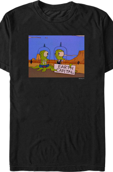 Earth Capital The Simpsons T-Shirt