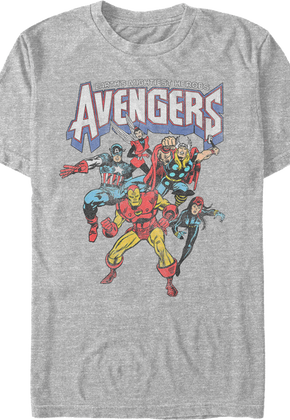 Earth's Mightiest Heroes Avengers Marvel Comics T-Shirt