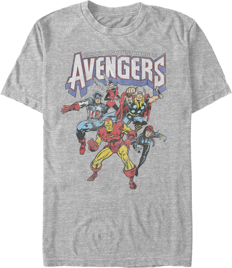 Earth s Mightiest Heroes Avengers Marvel Comics T Shirt