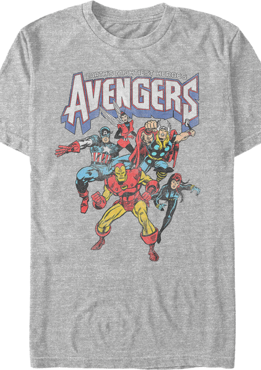 Earth's Mightiest Heroes Avengers Marvel Comics T-Shirt - main product image