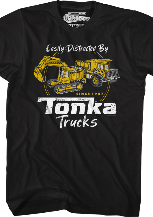 Easily Distracted By Tonka Trucks T-Shirt - main product image