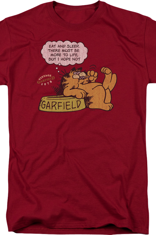Eat And Sleep Garfield T-Shirtmain product image