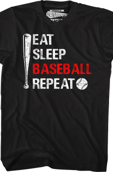 Eat Sleep Baseball Repeat T-Shirt