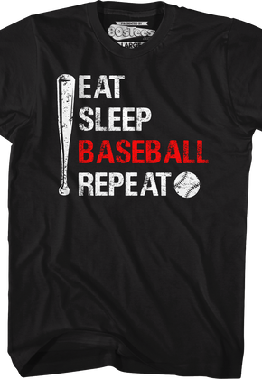 Eat Sleep Baseball Repeat T-Shirt