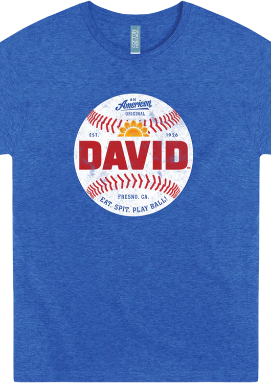 Eat Spit Play Ball David Sunflower Seeds T-Shirt - main product image