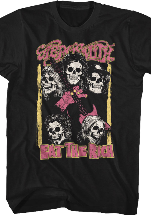 Eat The Rich Aerosmith Black T-Shirt - main product image