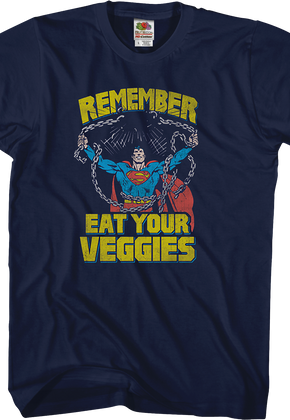 Eat Your Veggies Superman T-Shirt