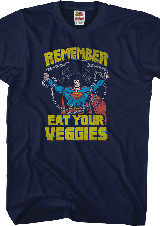 Eat Your Veggies Superman T-Shirt - main product image