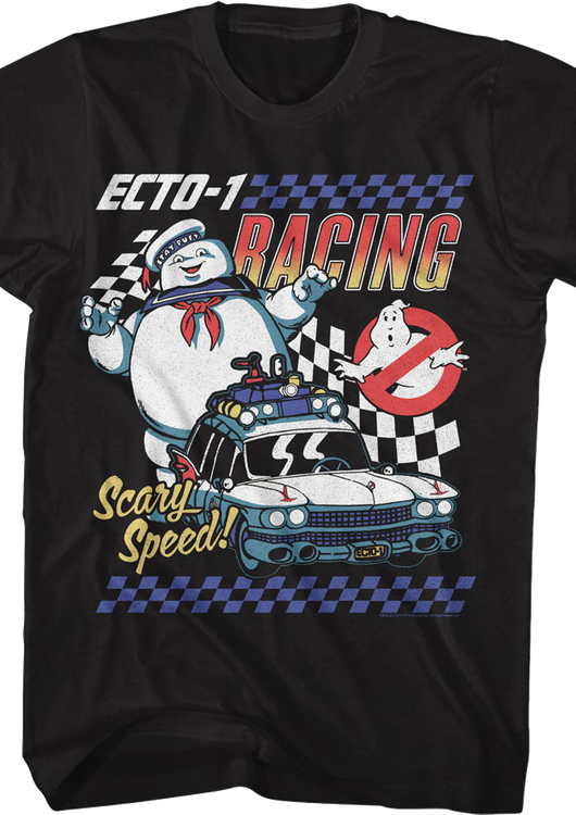 Ecto-1 Racing Real Ghostbusters T-Shirt - main product image